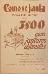 COMO SE JANTA POR 3$00. Cem jantares diferentes.